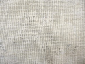 Antique Muted Beige Floral 10X13 Distressed Vintage Oriental Rug