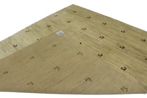 Cream Tribal 6'5X8'4 Gabbeh Persian Rug