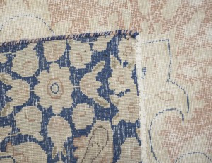 Antique Muted Floral 9X11 Distressed Vintage Oriental Rug