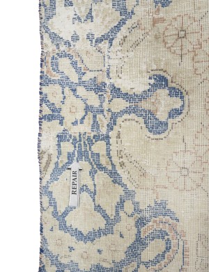 Antique Muted Floral 9X11 Distressed Vintage Oriental Rug