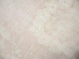 Antique Muted Peach Floral 10X13 Distressed Vintage Oriental Rug