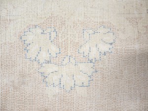 Antique Muted Peach Floral 10X13 Distressed Vintage Oriental Rug