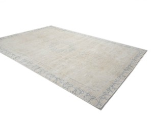 Antique Muted Floral 8'6X12'6 Distressed Vintage Oriental Rug