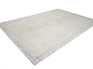 Antique Muted Floral 8'6X12'6 Distressed Vintage Oriental Rug
