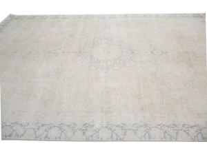 Antique Muted Floral 8'6X12'6 Distressed Vintage Oriental Rug