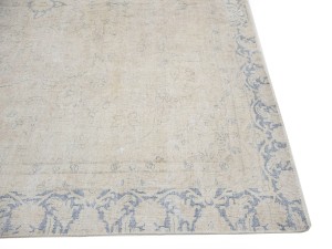 Antique Muted Floral 8'6X12'6 Distressed Vintage Oriental Rug