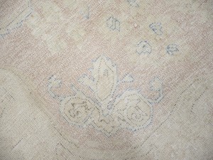 Antique Muted Floral 9'3X12'7 Distressed Vintage Oriental Rug