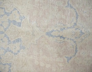 Antique Muted Floral 9'3X12'7 Distressed Vintage Oriental Rug