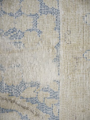 Antique Muted Floral 9'3X12'7 Distressed Vintage Oriental Rug