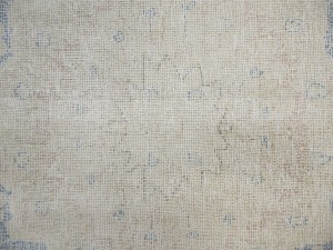 Antique Muted Floral 9'3X12'7 Distressed Vintage Oriental Rug