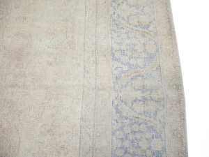 Antique Muted Floral 9'3X12'7 Distressed Vintage Oriental Rug
