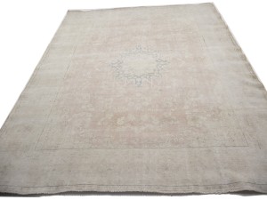 Antique Muted Floral 9'6X12'8 Distressed Vintage Oriental Rug