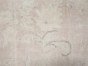 Antique Muted Floral 9'6X12'8 Distressed Vintage Oriental Rug