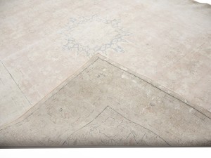 Antique Muted Floral 9'6X12'8 Distressed Vintage Oriental Rug