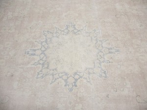 Antique Muted Floral 9'6X12'8 Distressed Vintage Oriental Rug