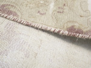 Antique Muted Red Floral 6X9 Distressed Vintage Oriental Rug