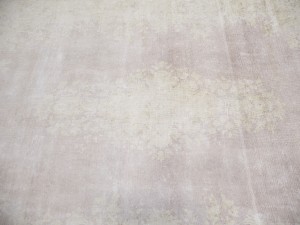Antique Muted Red Floral 6X9 Distressed Vintage Oriental Rug