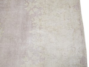 Antique Muted Red Floral 6X9 Distressed Vintage Oriental Rug