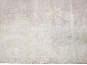 Antique Muted Red Floral 6X9 Distressed Vintage Oriental Rug