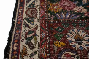 Cream Vintage Floral 4X5 Tribal Bakhtiari Persian Oriental Rug