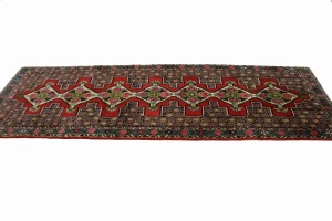 Red Floral 3X9 Bidjar Persian Runner Rug