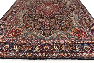 Vintage Traditional Floral 10X13 Kashmar Persian Rug