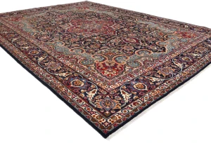 Vintage Traditional Floral 10X13 Kashmar Persian Rug