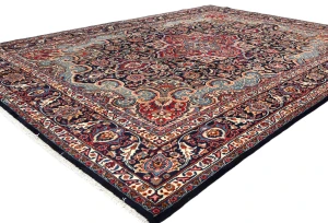 Vintage Traditional Floral 10X13 Kashmar Persian Rug
