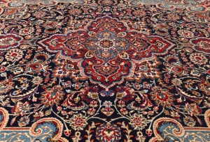 Vintage Traditional Floral 10X13 Kashmar Persian Rug