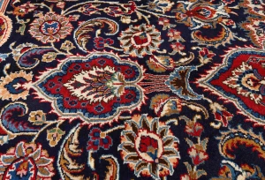 Vintage Traditional Floral 10X13 Kashmar Persian Rug