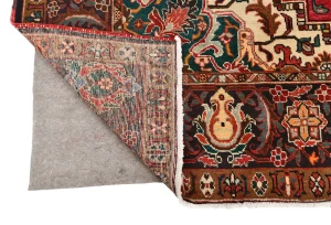 Vintage Red Floral 8X12 Heriz Persian Rug