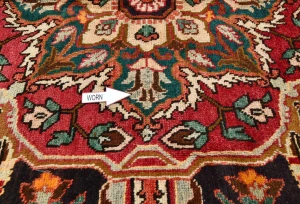 Vintage Red Floral 8X12 Heriz Persian Rug