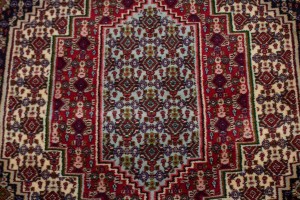 Red Geometric 4X6 Bidjar Persian Rug