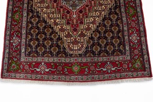 Red Geometric 4X6 Bidjar Persian Rug