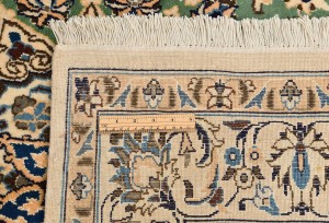 Vintage Floral Classic Green 5X7 Nain Persian Rug