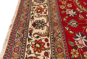 Vintage Red Traditional 10X13 Tabriz Persian Rug