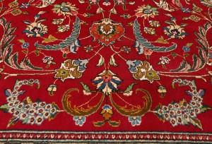 Vintage Red Traditional 10X13 Tabriz Persian Rug