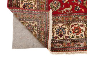 Vintage Red Traditional 10X13 Tabriz Persian Rug