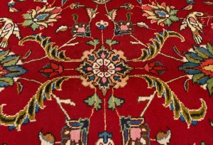 Vintage Red Traditional 10X13 Tabriz Persian Rug