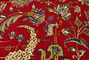 Vintage Red Traditional 10X13 Tabriz Persian Rug