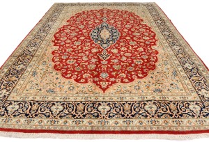 Vintage Traditional Floral 9X12 Kerman Persian Rug