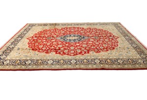 Vintage Traditional Floral 9X12 Kerman Persian Rug