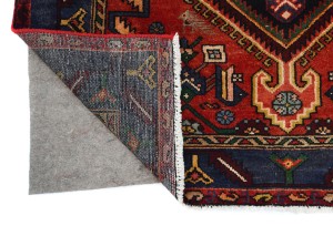 Dark Plum Vintage Tribal 4'6X7'0 Mussel Hamedan Persian Oriental Rug