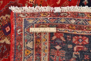 Vintage Red Tribal 4X10 Hamedan Persian Rug
