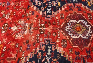 Vintage Red Tribal 4X10 Hamedan Persian Rug