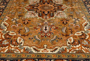 Vintage Floral Traditional 8X11 Heriz Persian Rug