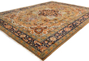 Vintage Floral Traditional 8X11 Heriz Persian Rug