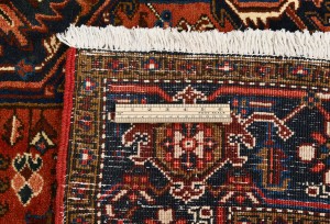 Vintage Red Geometric 7X10 Heriz Persian Rug