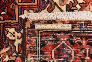 Vintage Red Geometric 7X10 Heriz Persian Rug