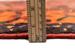 Vintage Red Tribal 4X7 Hamedan Persian Rug